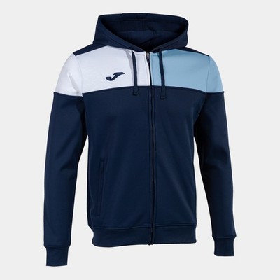 Joma Crew V-Reißverschluss Hoodie marineblau/himmelblau brandneu letzter kostenloser Versand