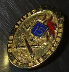 pin's army insignia 15th RA Artillery Regiment (5th model gold version)