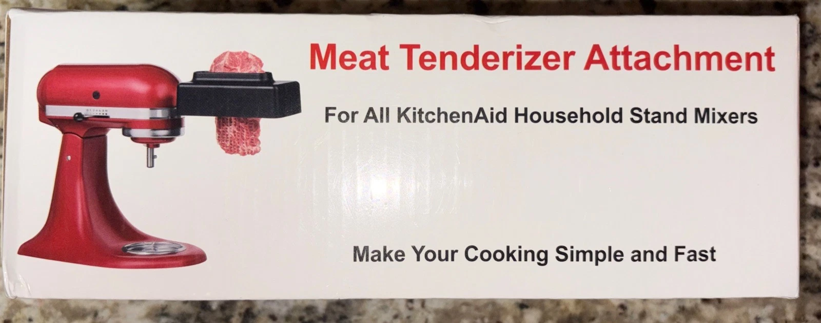 Adjustable Meat Tenderizer Attachment for KitchenAid Mixers Dishwasher Safe
Opens in a new window or