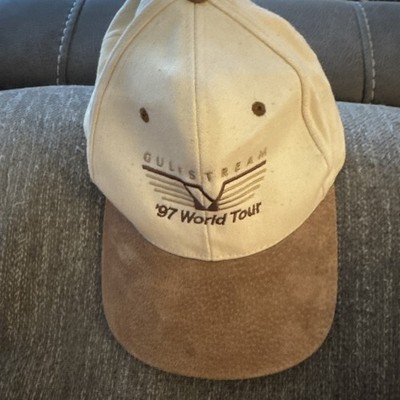 Vintage Gulfstream '97 World Tour Jet Plane Strapback Hat Cap NEW