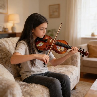 Butterfly Viola Rozannas Violins 15.5 Inch Spruce Top Maple Back