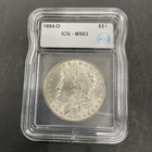 1884-O Morgan Silver Dollar MS63 ICG