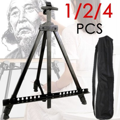 1-4X Heavy Duty Metal Folding Artist Painting Easel Display Board Tripod W/ Bag