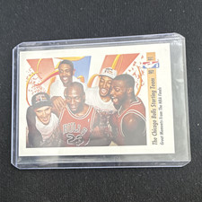 SkyBox 1991-92 Chicago Bulls Starting Team NBA Finals Great Moments #337