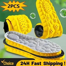 Insoles Orthopedic Supersoft For Sports Shoes 4D Inserts Feet Shock Absorption