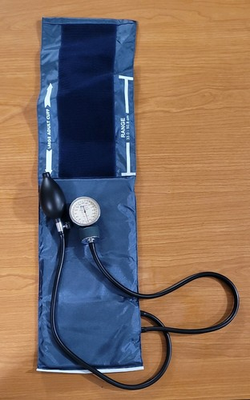 #ad #ad Mabis Caliber Aneroid Sphygmomanometer Blue Nylon Large Adult Cuff Case EUC $14.00