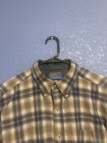 Rare 60’s / 70’s Pendleton shadow brown plaid flannel wool