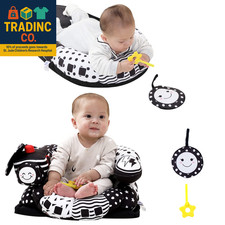 2-In-1 Tummy Time Mat  Seated Support Pillow,Baby Tummy Time Pillow Support for