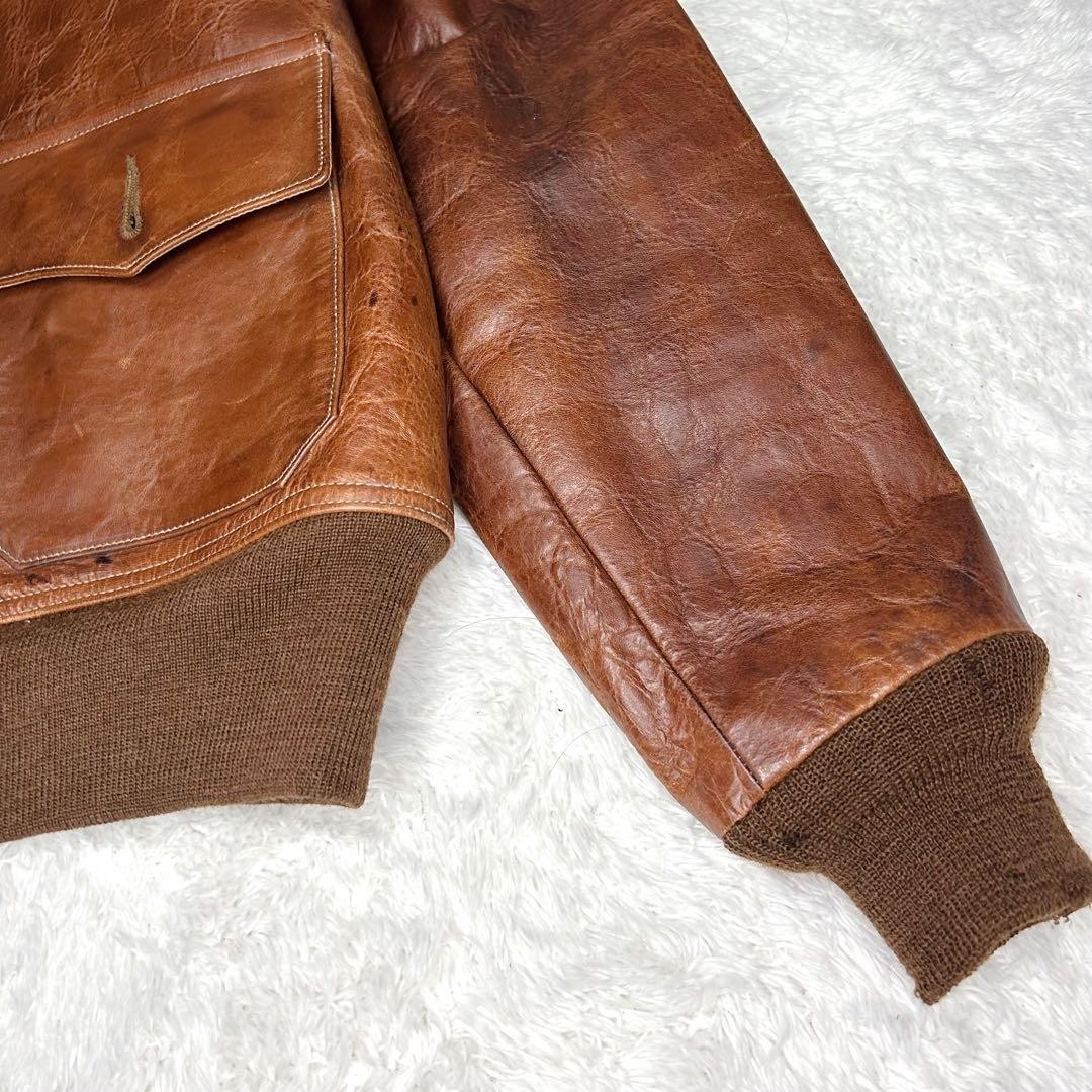 Buzz Rickson's Type A-1 Flight Jacket 36 Brown Br… - image 3