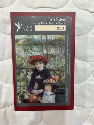 Mosaic Wooden Jigsaw Puzzle -Two Sisters by Pierre-Auguste Renoir - 250 pieces