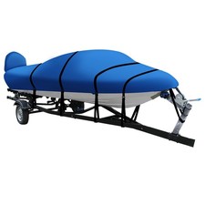 600D Waterproof Snow Resist V-Hull Bass Boat Cover with 2 in 1 Motor Cover