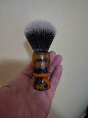 Artisan made Shore Shave Shave Brush 24mm Synthetic Badger Knot 