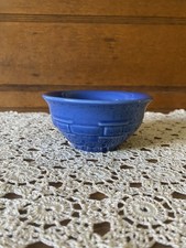 Longaberger MADE IN USA Woven Traditions Small Dessert Bowl - Cornflower Blue