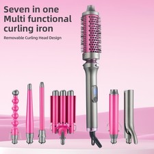 Removable Head Hair Curling Rod - Multi Size Comb Fluffy Straighten Device