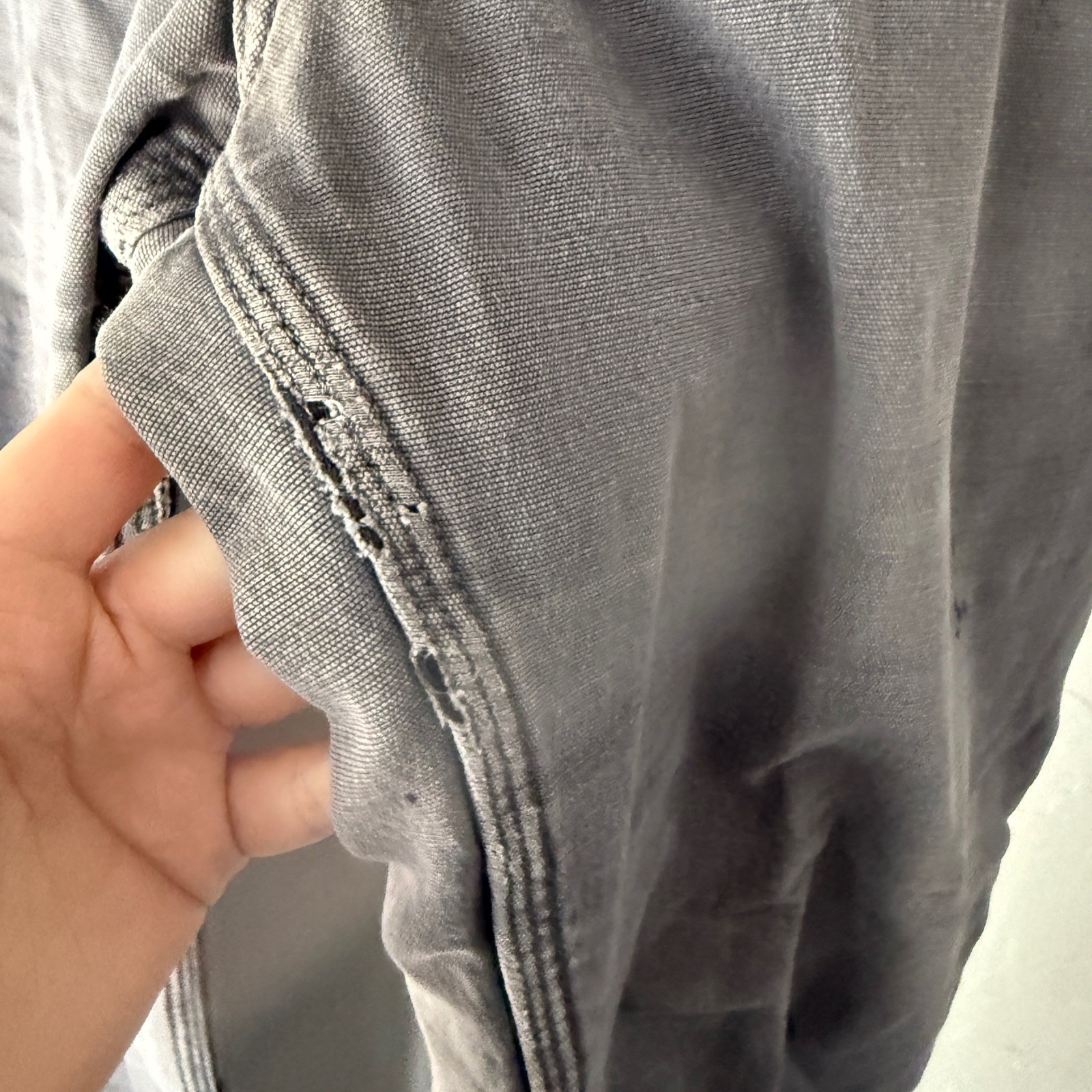 Carhartt Mens Rugged Flex Relaxed Fit Canvas Work Pants 33x32 Gray thumbnail 6