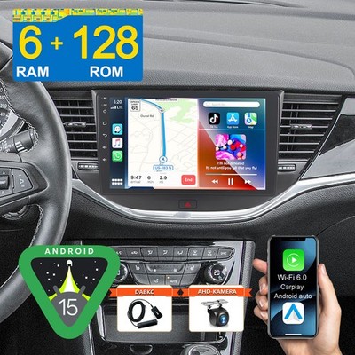 8-Kern Für Opel Astra K 2015-2019 Android 15 6+128G CarPlay Autoradio GPS DAB FM