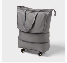 Brightroom Collapsible Rolling Tote Soot Bag,...