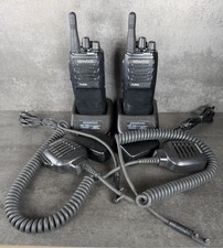 Kenwood NX-P1302AUK 64-Channel Portable 2-Way Radio Set W/ Mics And Chargers