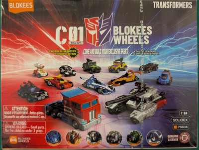 Blokees Wheels Transformers Edition C01 Sealed Box of 12 Die-Cast Cars! English