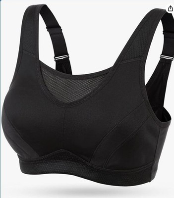 Deyllo High Impact Sport Bras Plus Size Non Padded Wirefree Size 38B #H8135