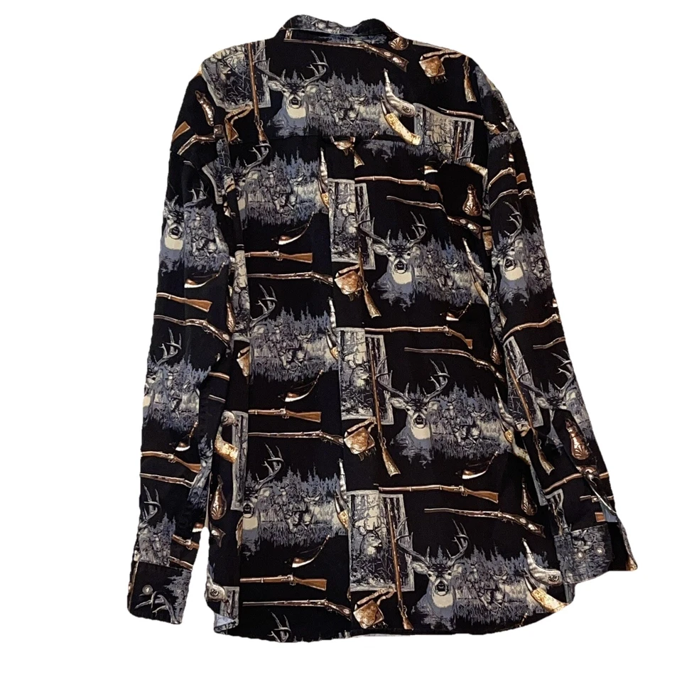 Legendary whitetails deer guns hunting shirt mens size large has pocket euc e120 - Image 3 of 4