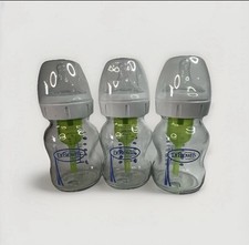 Dr. Brown  s Options Glass Wide-Neck Baby Bottles 5oz Anti Colic 3-Pack Clear