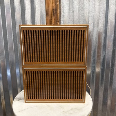 Vintage TELEFUNKEN Hi-Fi RS-5 MCM Mid-Century Bookshelf Speakers 4 Watt Tested