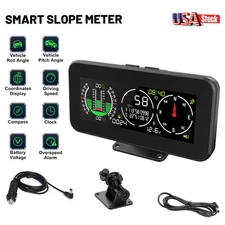 GPS Digital Speedometer Inclinometer Compass for Off-Road SUV Angle Slope Meter