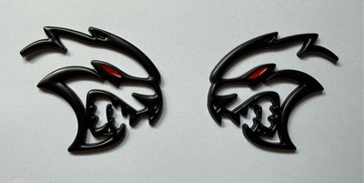 Hellcat Redeye 2xEmblem Fender Badge Decal Sticker HELLCAT Left Right