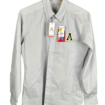 Antigua Dynasty Mens Appalachian State Mountaineers Shirt Silver Small 101065