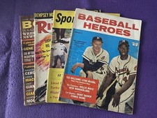 Lot of (4) Vintage Sports Magazine’s Baseball, Boxing