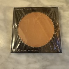 new Shiseido Sheer and Perfect Compact Foundation Refill B100 Very Deep Beige