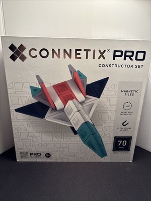 Connetix Pro Constructor Set Magnetic Tiles 70 Piece Set