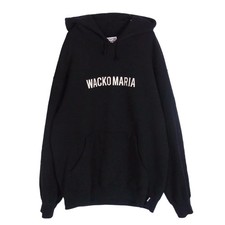 Fair WACKO MARIA MIDDLE WEIGHT PULLOVER HOODED SWEAT SHIRT Logo Hoodie Black L M