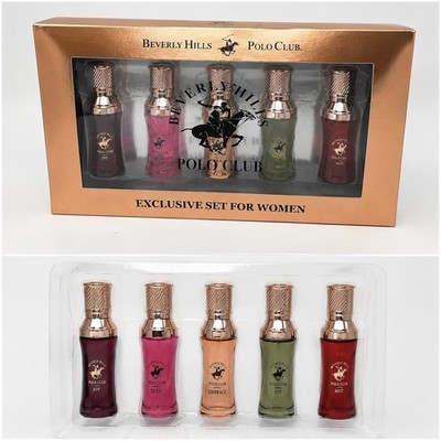 Beverly Hills Polo Club For Women 5 Pc Perfume Gift Set Eau De Parfum New