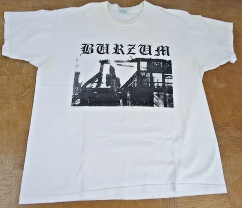 Vintage 90's 1Burzum Black Metal Band T-Shirt Rare XL - Super Rare Graphic - HTF