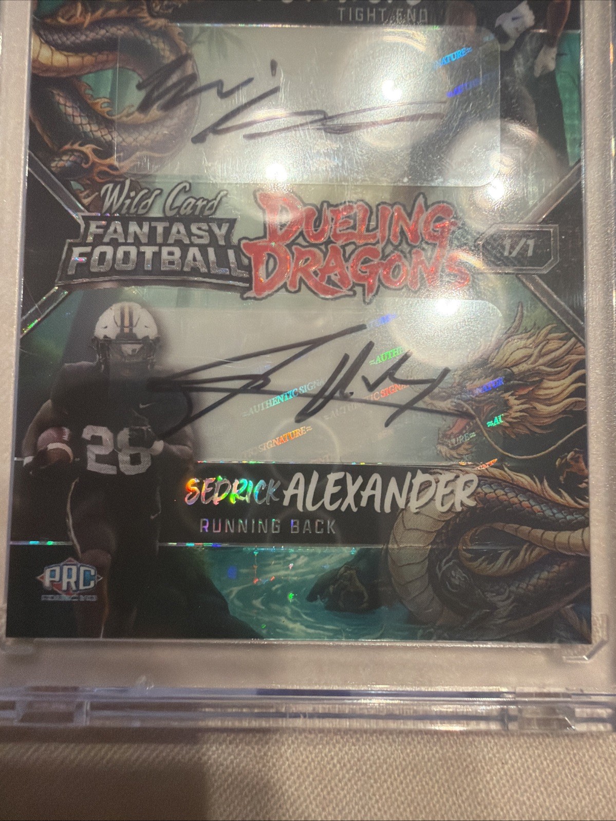 Wild Card Fantasy  Dueling Dragons-Stowers/Alexander Auto 1/1 # FMGR-ESSAA 🔥 view 4