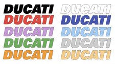 2 x DUCATI Motorbike - Vinyl Decal Stickers ( MULTIPLE SIZES and  COLOURS )