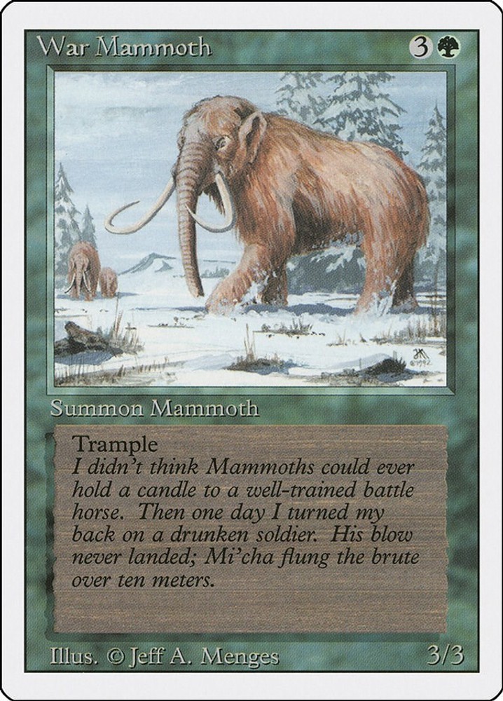 War Mammoth - 228 - NM - Revised Edition