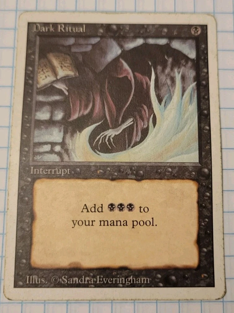 Magic: The Gathering Revised Edition Black Individual Collectible