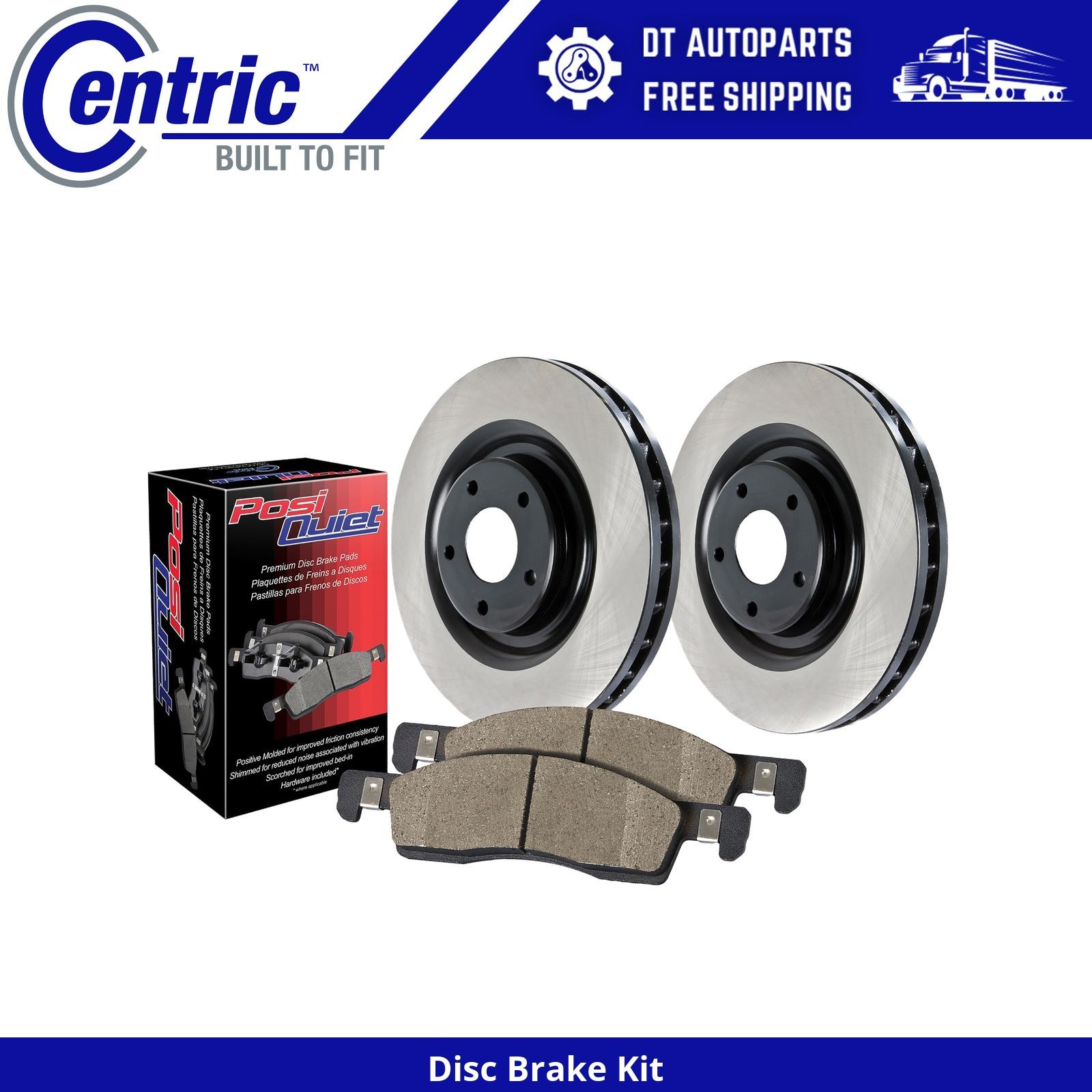 For 2003-2012 Bentley Continental | Centric Rear Disc Brake Kit | Iron Rotor