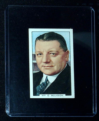 1936 Gallaher Sporting Personalities - Tobacco #9 G. Allison