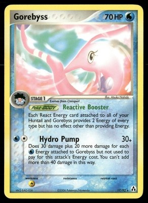 Gorebyss 17/92 Rare Legend Maker Pokemon DMG