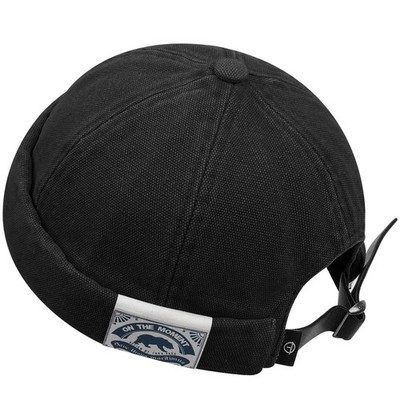 Docker Cap Summer Seemannsmütze, Thin Sailor Cap Cotton Retro Brimless Hat, B...