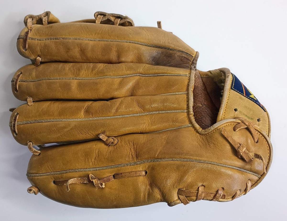 Vintage 80s Mizuno Red Cup BG 304 Softball Baseball Glove Curley