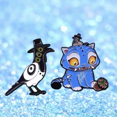 Kawaii Cute Chibi Kpop Enamel Pin Hunter Charms Itabag Lot 2 Characters Demon