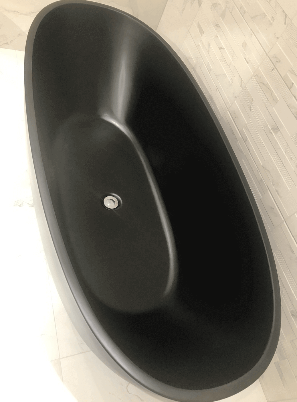 Matt Black 1650 x 700mm Double Ended Freestanding Bath eBay