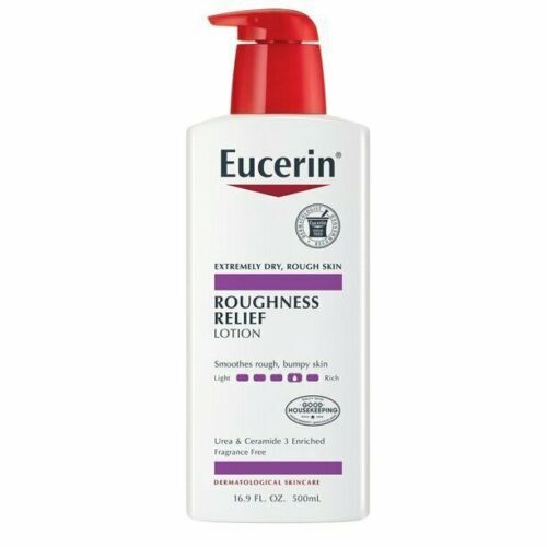 Eucerin Roughness Relief Lotion Urea & Ceramide Enriched Uscented 16.9 oz 2 Pack - Picture 2 of 9