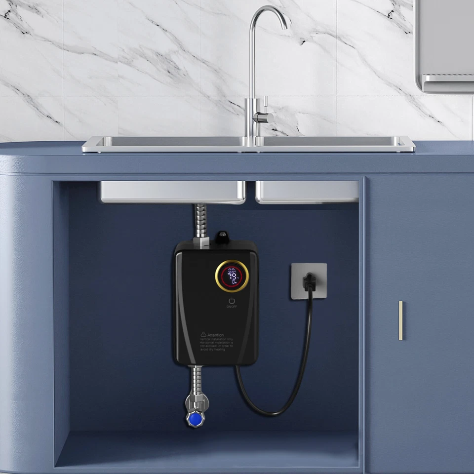 Calentador de agua instantáneo AC110V 3000W calentador de agua eléctrico calentador de agua caliente Foto 4 de 4