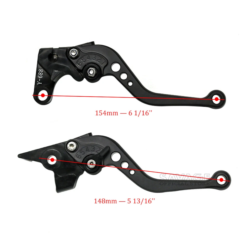 Levier De Frein Avant Billet En Aluminium Pour Moto Yamaha MT-07 2025-2026 - Photo 2/4